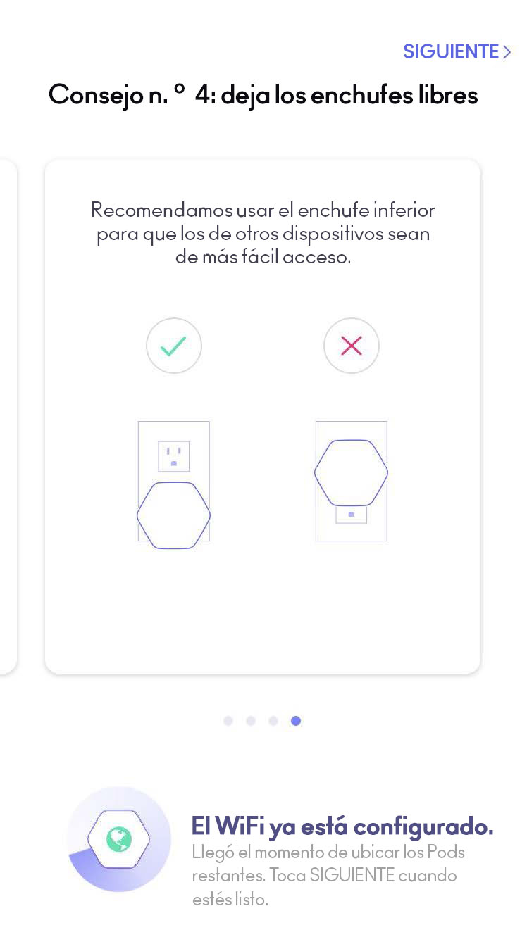 HomePass app, pod tip 4 screen